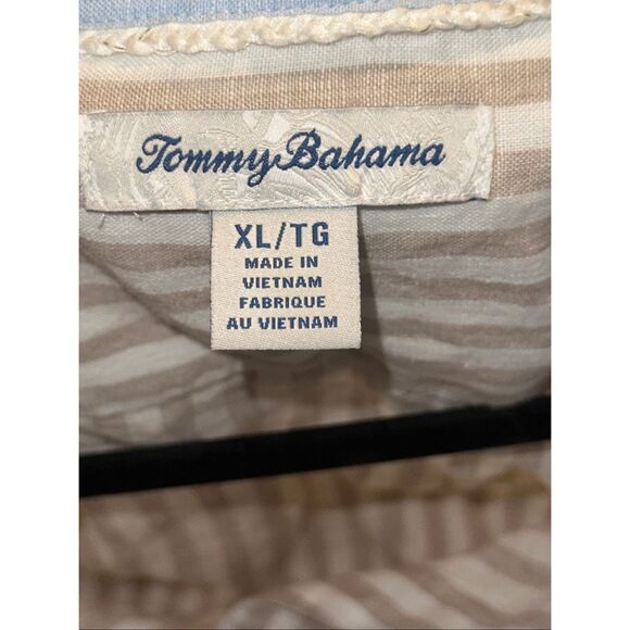 TOMMY BAHAMA Linen Striped Button Down Shirt - Picture 3 of 6